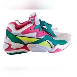Vintage Style Puma Nova Chunky Sneakers Women’s 6 – Bright Colorblock